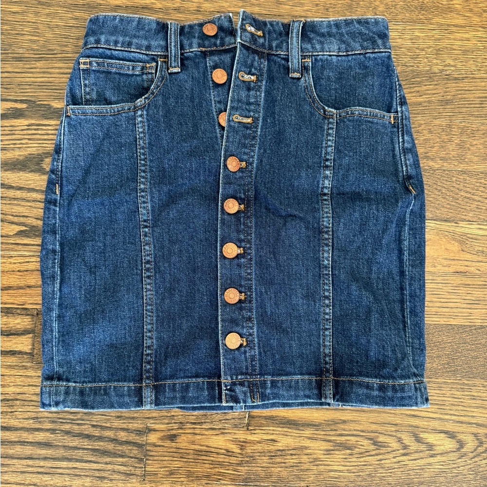Denim mini skirt